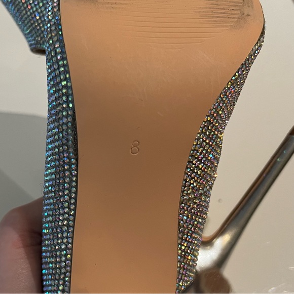 NWOT Steve Madden rhinestone heels size 8 - Picture 4 of 5